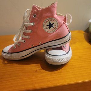 Pink High Top Converse